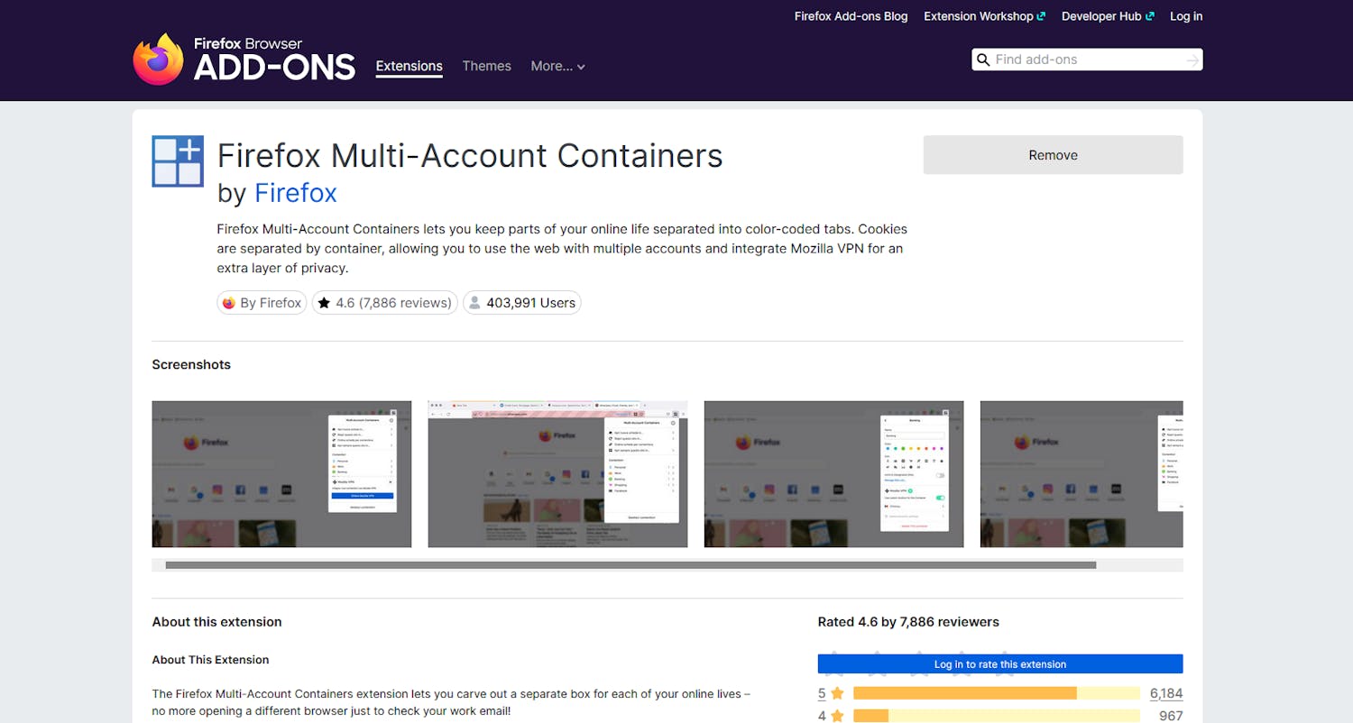 Firefox Containers Firefox Multi-Account Containers